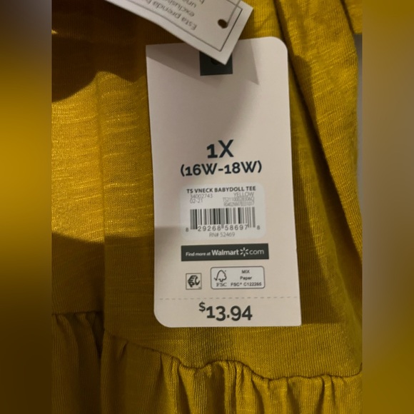 ❌SOLD❌Terra & Sky Peplum Top - NWT - Picture 2 of 3